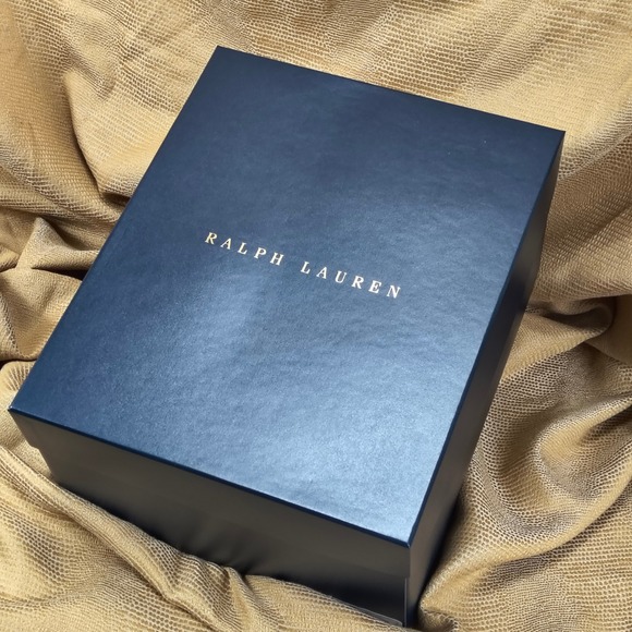 Ralph Lauren Hudson Plaid Crystal Decanter Carafe & 2 Tumbler Glasses Gift Set - Picture 12 of 16